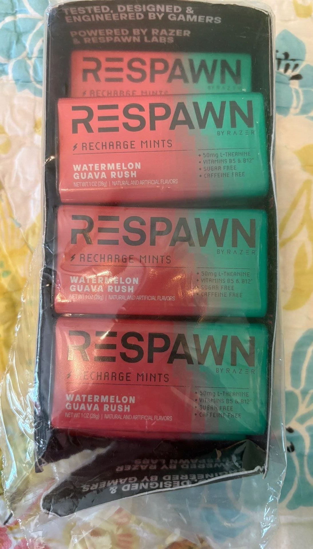 NIP Respawn by Razer Watermelon Guava Recharge Mints 1 Oz Pack of 7 8