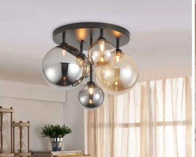 Aiwen 5-Light 17.71-In Flush Mount Ceiling Light 1