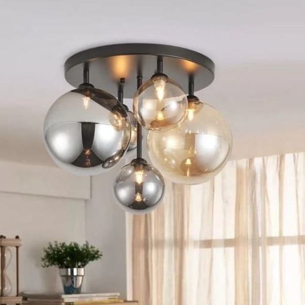 Aiwen 5-Light 17.71-In Flush Mount Ceiling Light