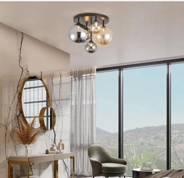 Aiwen 5-Light 17.71-In Flush Mount Ceiling Light 2