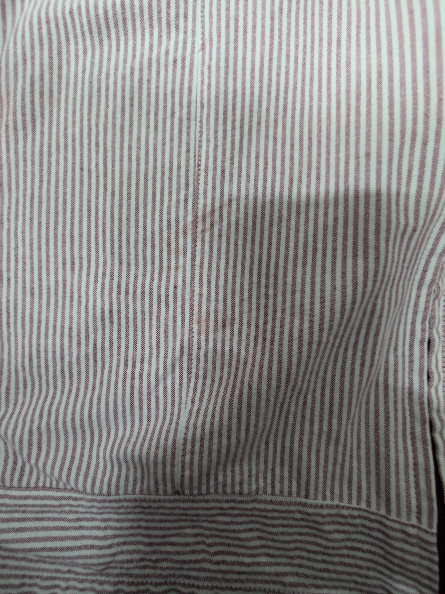 Coogi Striped Full Zip Belted Shirt Dress Size 3X Red White Cotton 4