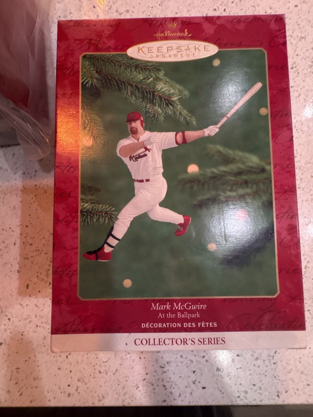 New Hallmark Keepsake Ornament Mark McGwire At the Ballpark 2000 Never been opened 3