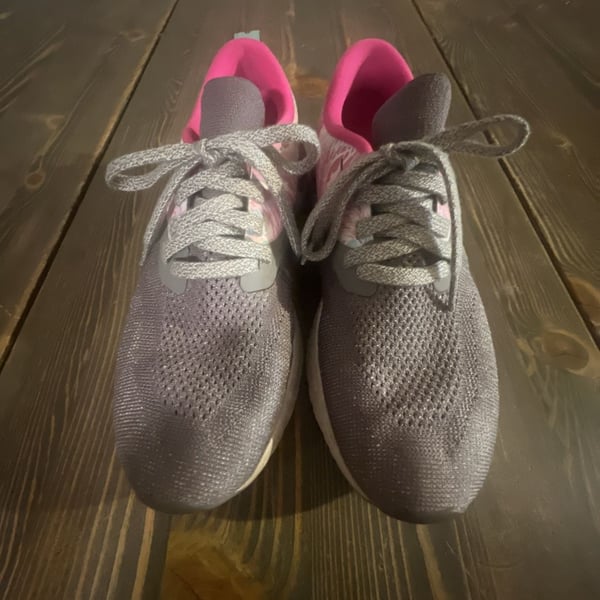 Nike Odyssey React Running Shoes Grey Pink Tropical