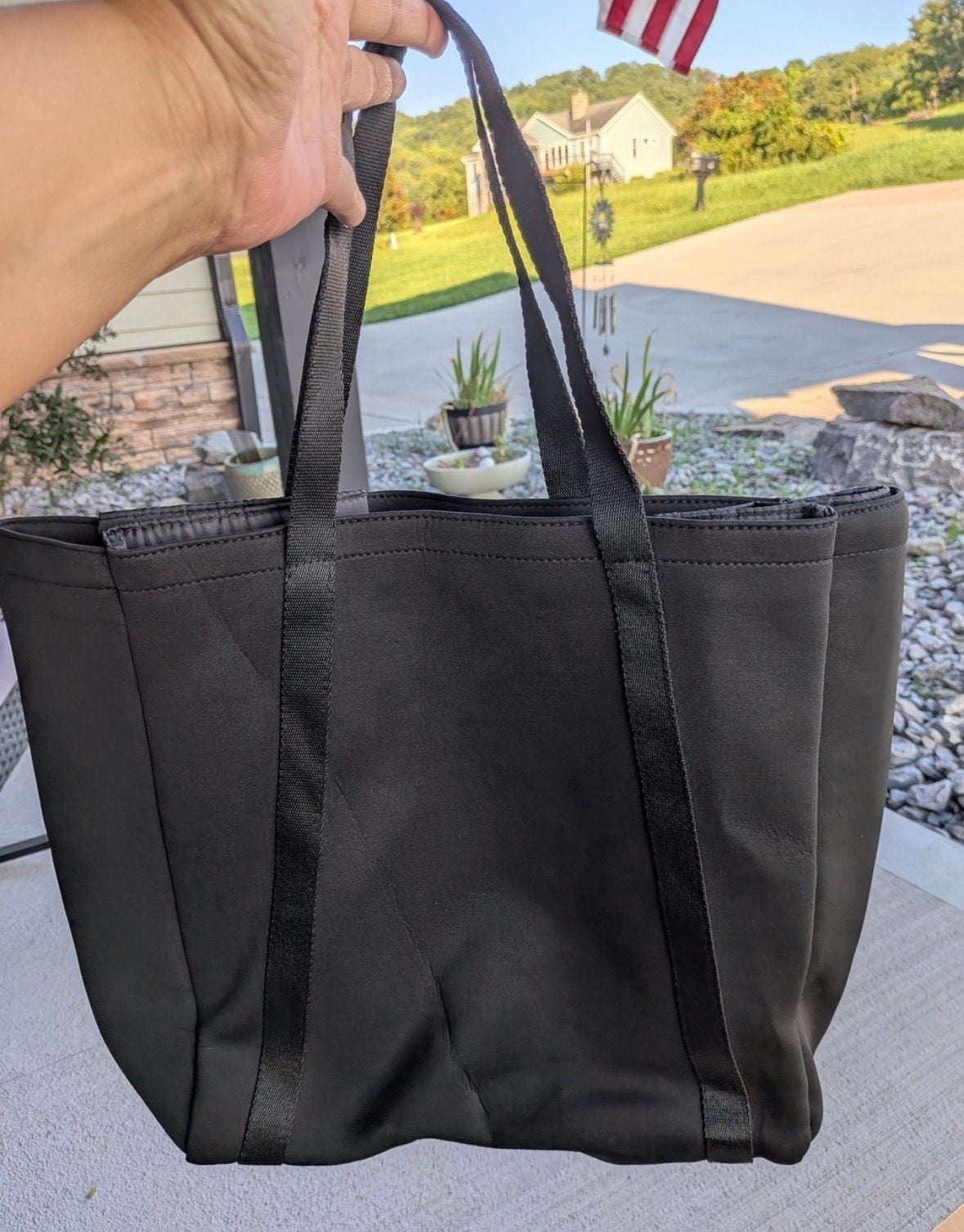 Victoria's Secret Insulated Cooler Beach Tote Bag Black/Gold 3