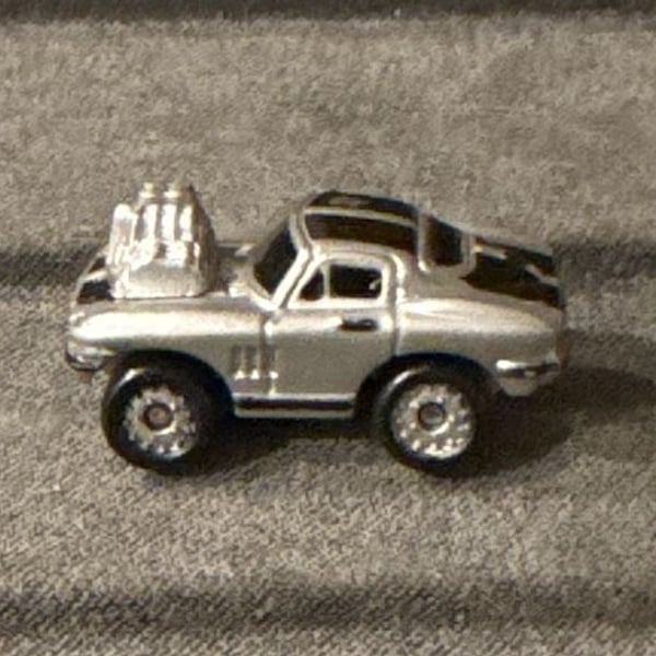 Galoob Micro Machines 1964 Chevy Corvette Sting Ray Silver Hot Rod