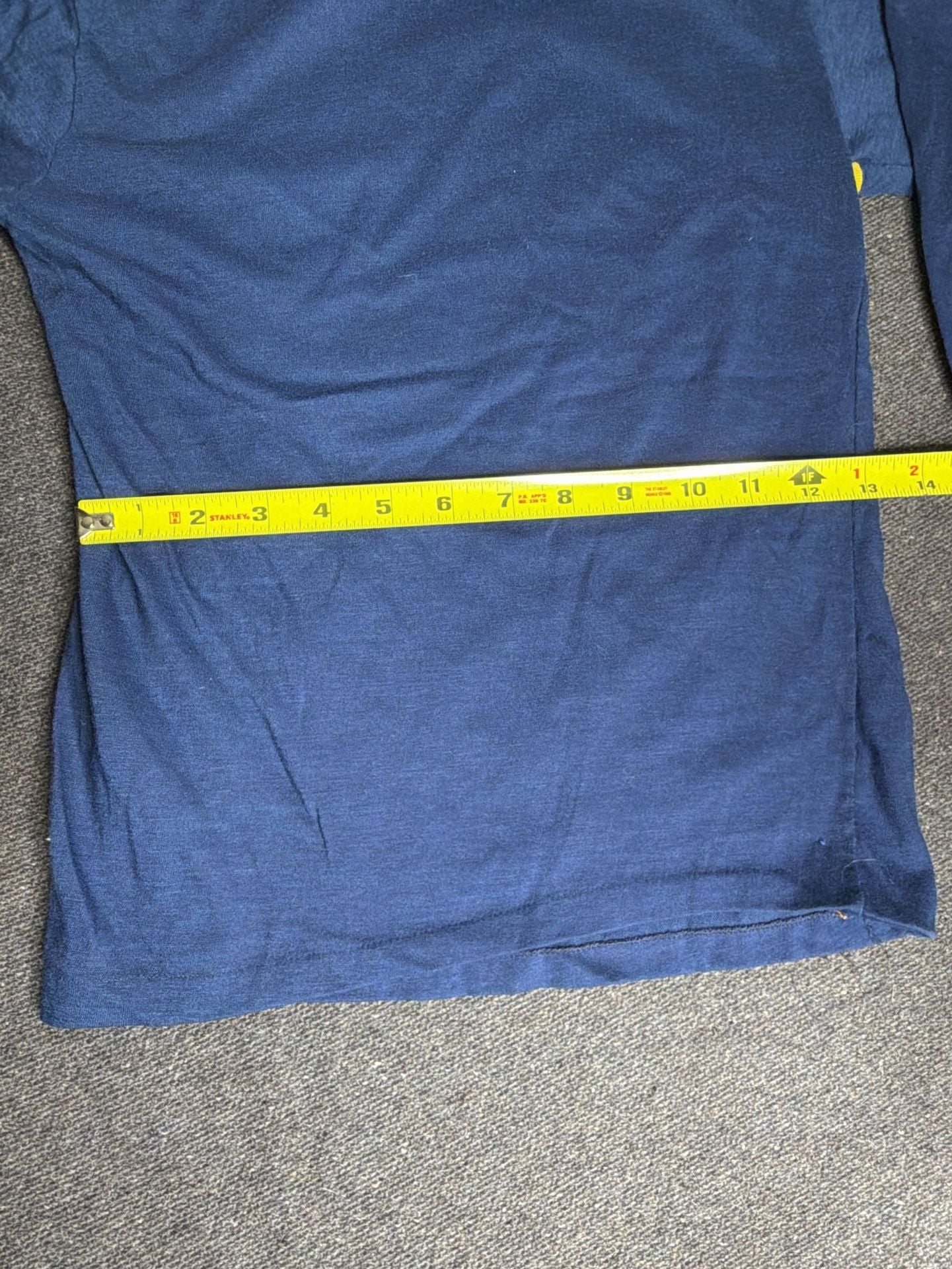 Abels Long Sleeve Shirt Size 14 Blue Yellow Vintage 9