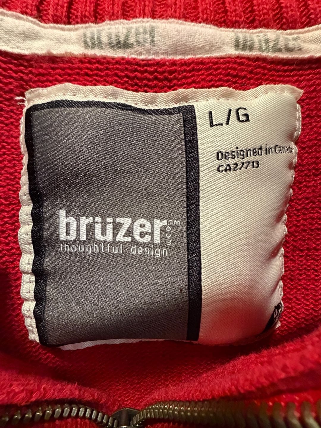 Bruzer Nebraska Quarter Zip Sweater Size L 3