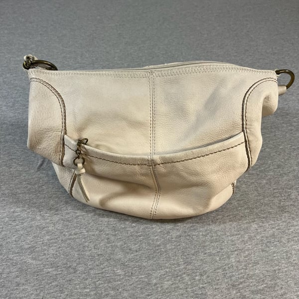 The Sak Iris Leather Hobo Bag Cream