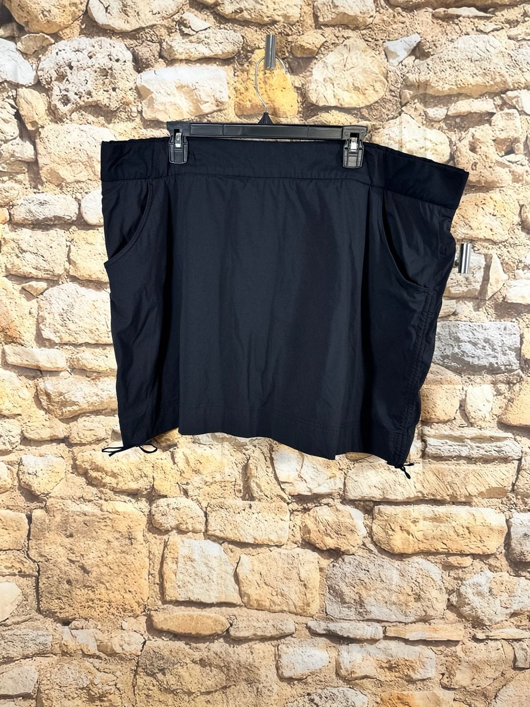 Columbia Active Skort Size 3X Black Hiking Utility Drawstring 2
