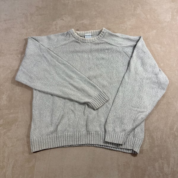 Columbia Sweater Size M Gray Cotton