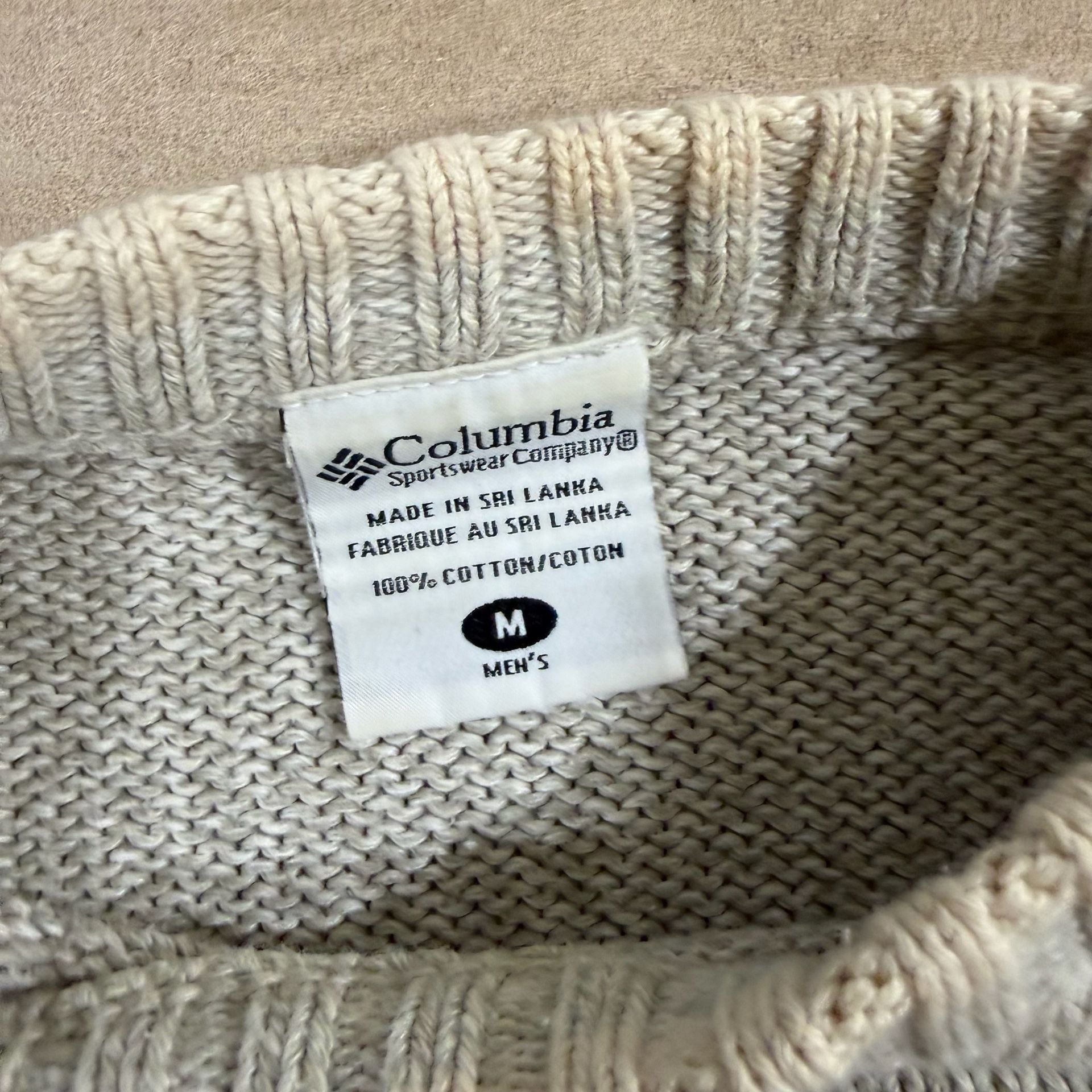 Columbia Sweater Size M Gray Cotton 4