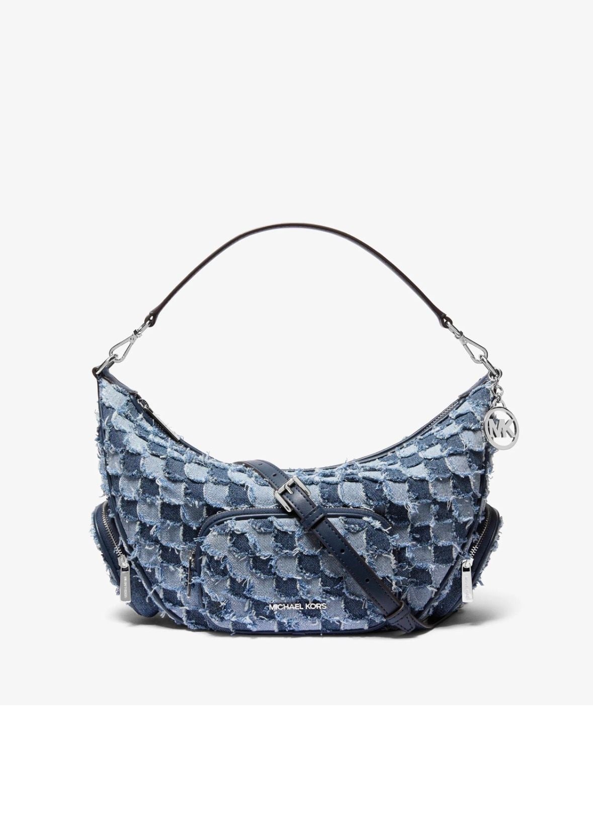 Michael Kors Merritt Medium Shoulder Bag Washed Denim 2