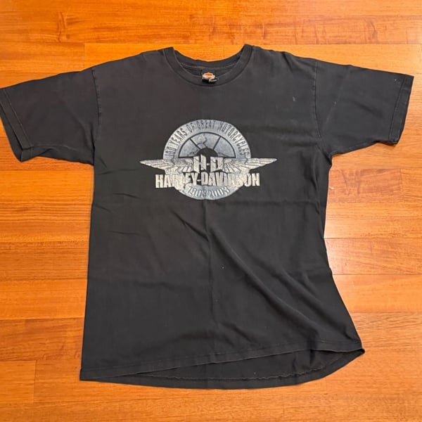 Harley-Davidson 100 Years T-Shirt XL Black 1903-2003 Powertrain