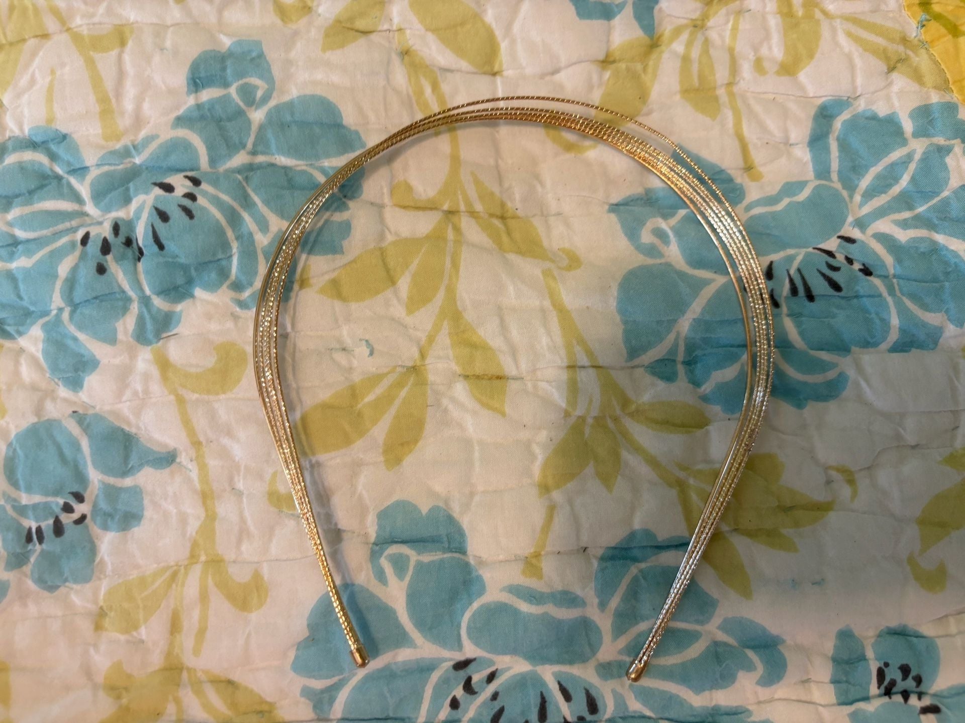 NWOT / GUC Multi-Strand Silver, Gold, boho And Pearl Headbands Set Of Four 10
