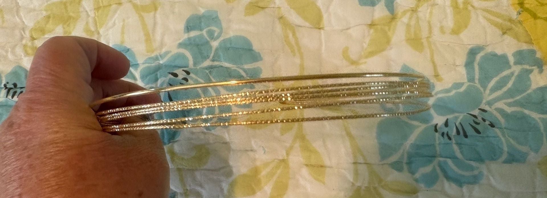 NWOT / GUC Multi-Strand Silver, Gold, boho And Pearl Headbands Set Of Four 12