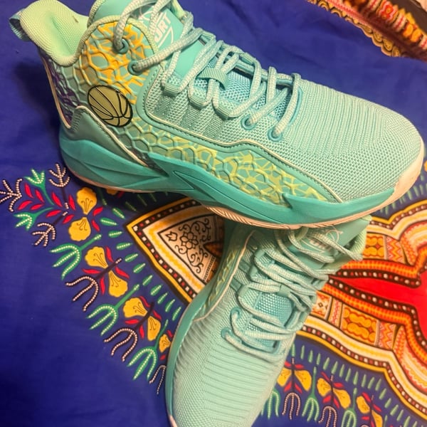 SPORT High-Top Basketball Shoes Mint Green