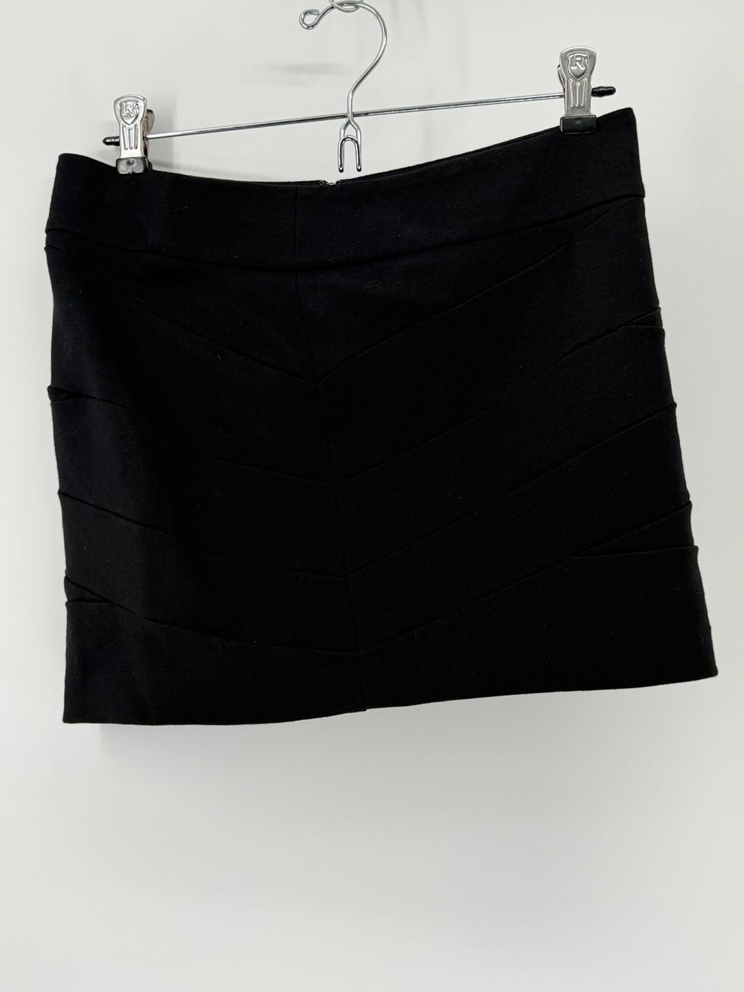 Express Size 0 Black Bandage Mini Skirt Y2K Bodycon Going Out 2