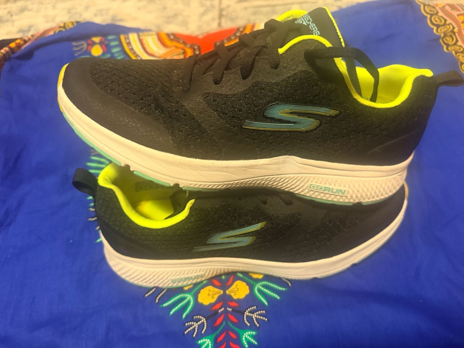 Skechers Go Run Consistent Intensify Black Lime Running Shoes 3
