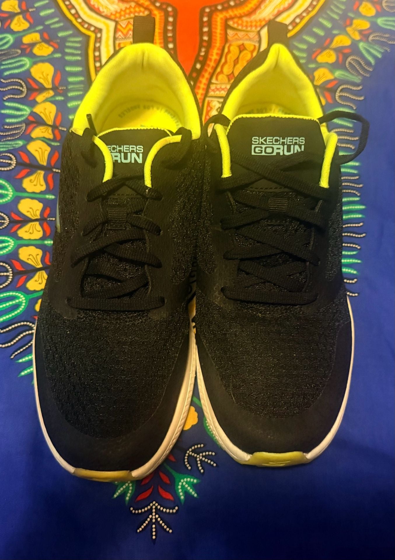 Skechers Go Run Consistent Intensify Black Lime Running Shoes 5