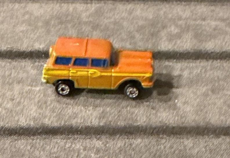 Micro Machines Edsel Pacer Bermuda Wagon Orange Yellow Diecast Toy 2
