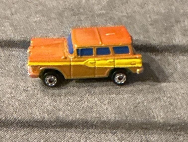 Micro Machines Edsel Pacer Bermuda Wagon Orange Yellow Diecast Toy 1