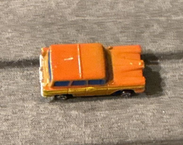 Micro Machines Edsel Pacer Bermuda Wagon Orange Yellow Diecast Toy 5