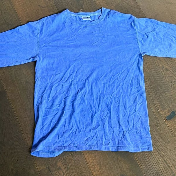 Comfortwash Long Sleeve T-Shirt Size Medium Blue Cotton