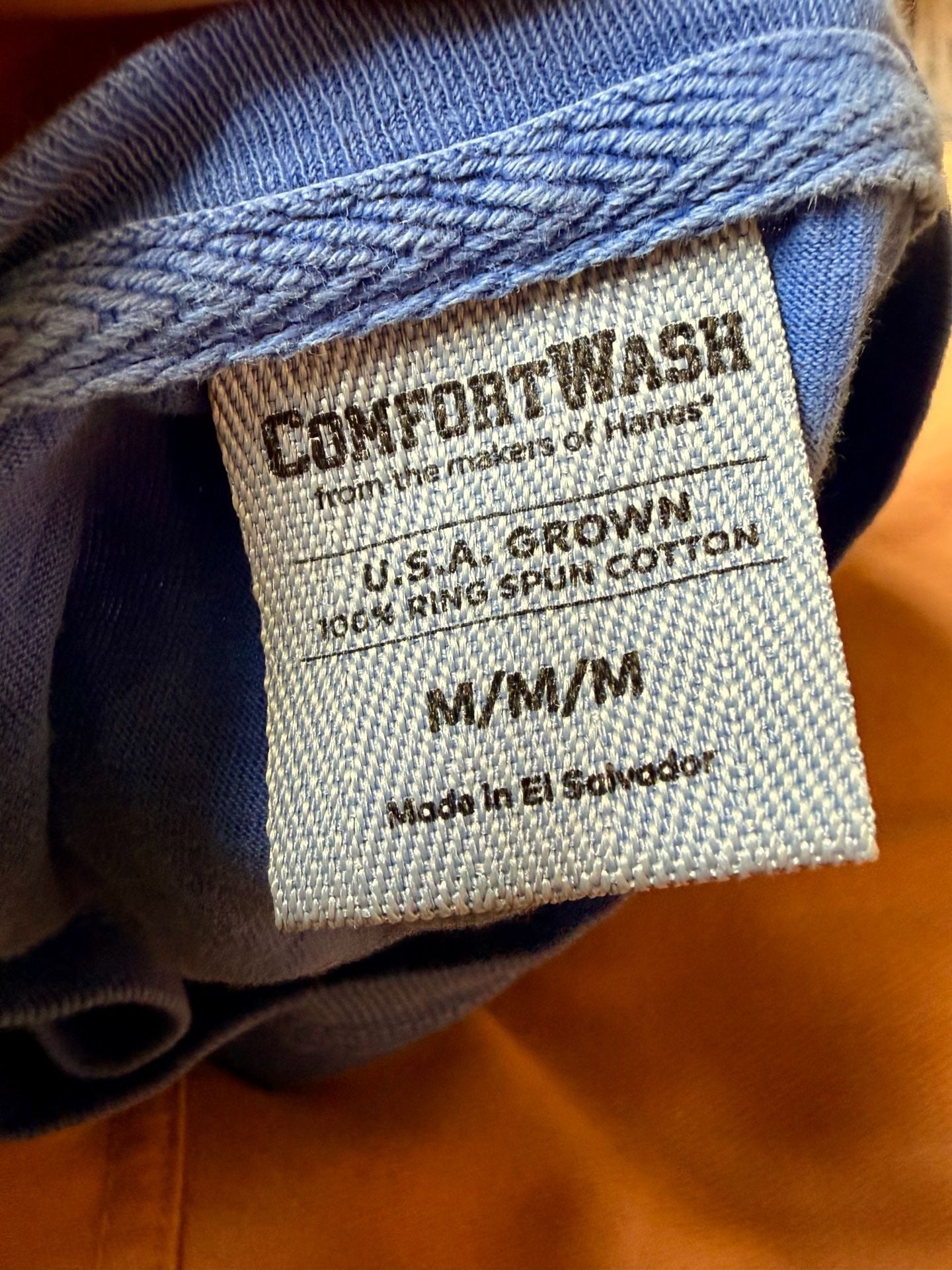 Comfortwash Long Sleeve T-Shirt Size Medium Blue Cotton 4