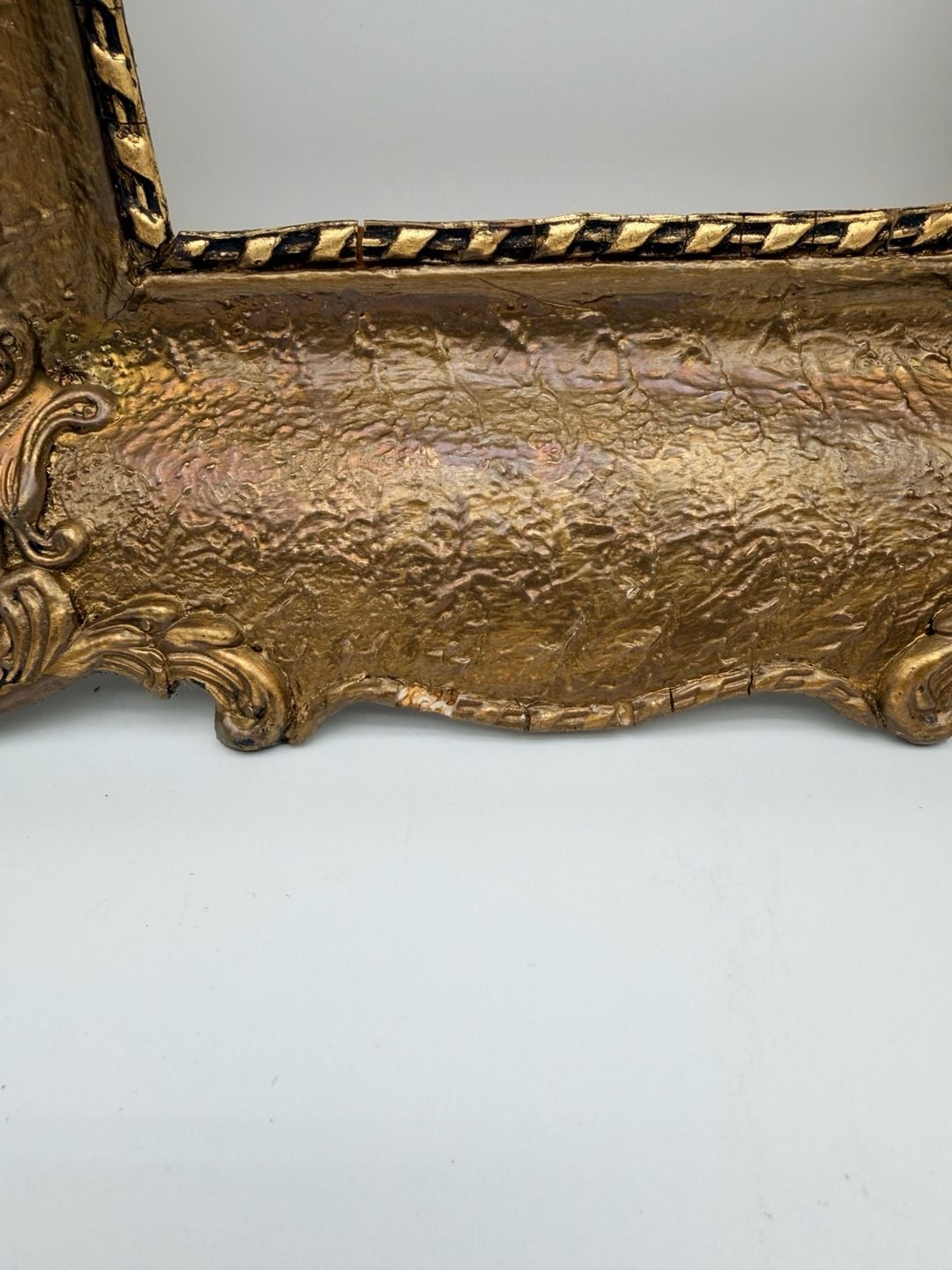 Vintage Baroque Ornate Gold Picture Frame Rococo Hollywood Regency 7
