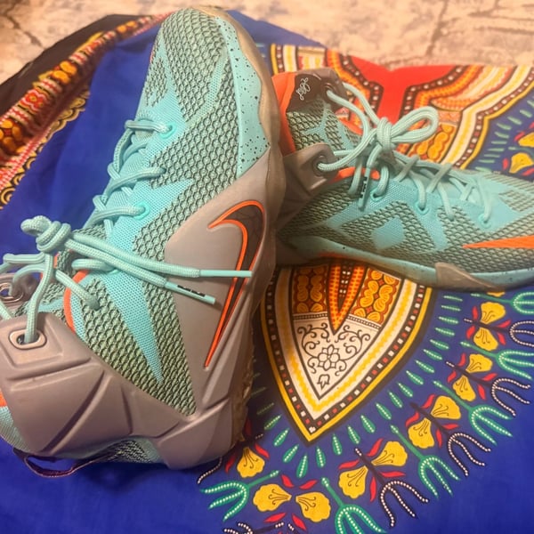 Nike LeBron 12 NSRL Basketball Shoes Turquoise Orange