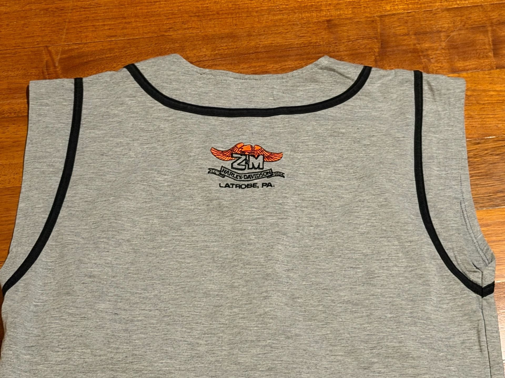 Harley-Davidson Sleeveless Baseball Jersey Size M Gray 7