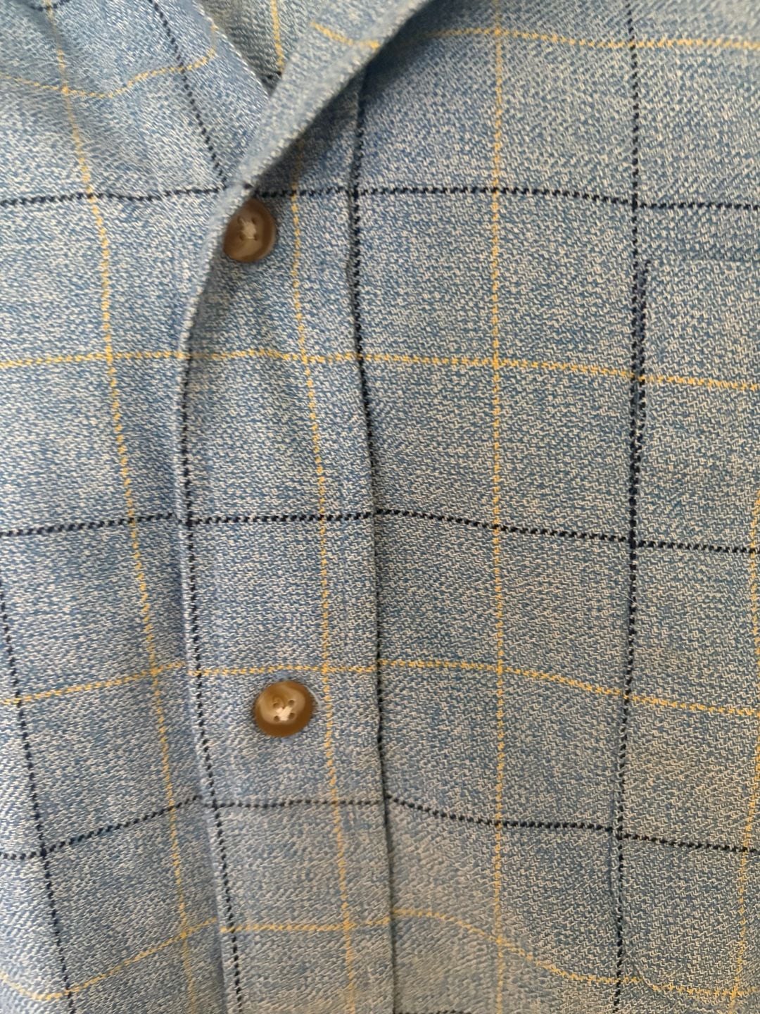 Fubu Men's 2XL Vintage Blue Plaid Cotton Button Up Shirt Big Tall Y2K Streetwear 3