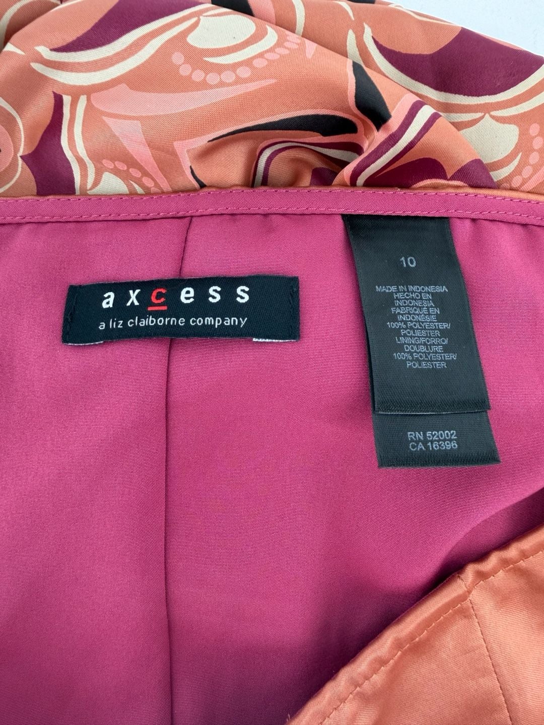 Axcess Liz Claiborne Size 10 Y2K Mod Border Print A-Line Skirt Retro 70s 4