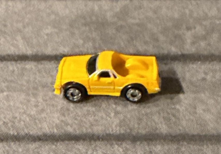 Galoob Micro Machines Chevy El Camino Yellow Diecast Toy Car 1