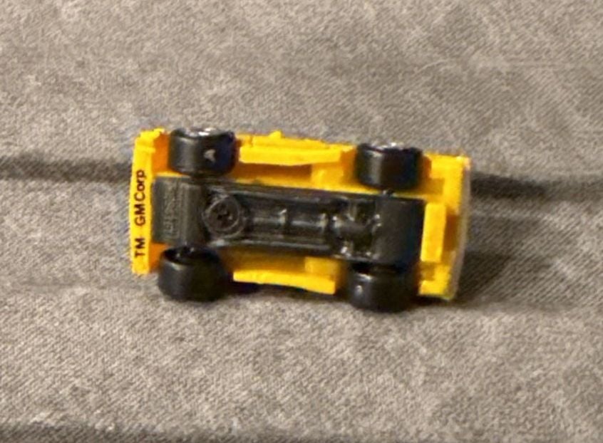 Galoob Micro Machines Chevy El Camino Yellow Diecast Toy Car 5