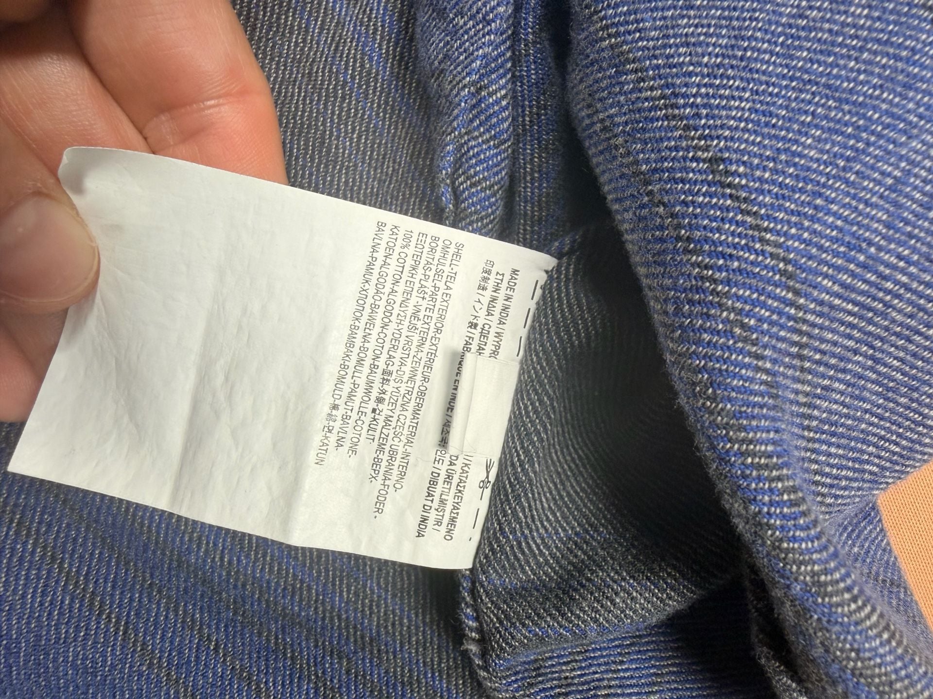 Vans Flannel Button Up Shirt Size Small Blue Gray Striped Long Sleeve 8