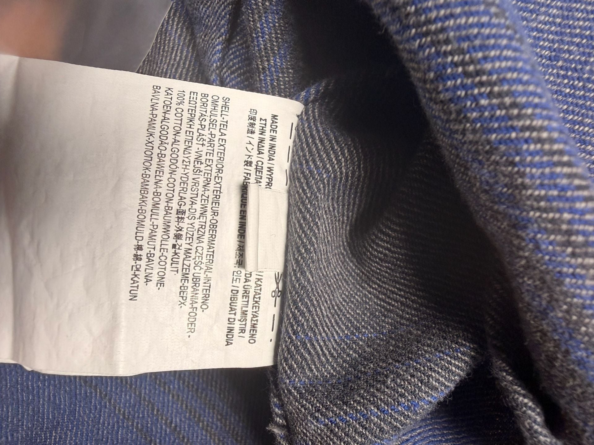 Vans Flannel Button Up Shirt Size Small Blue Gray Striped Long Sleeve 11