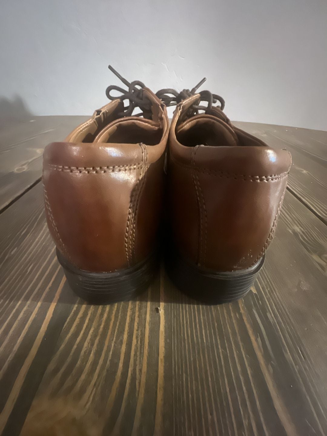 Clarks Tilden Walk Oxford Brown Leather 9 1/2 M Shoes 4