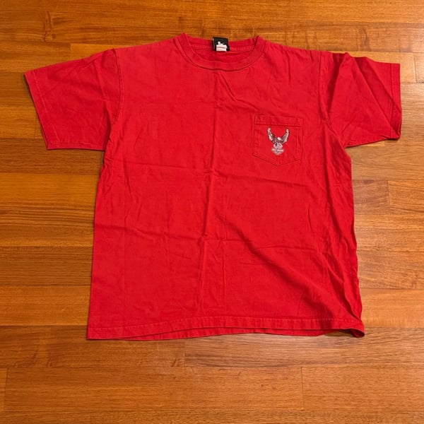Harley-Davidson House of Harley-Davidson Anchorage Alaska Pocket T-Shirt Red