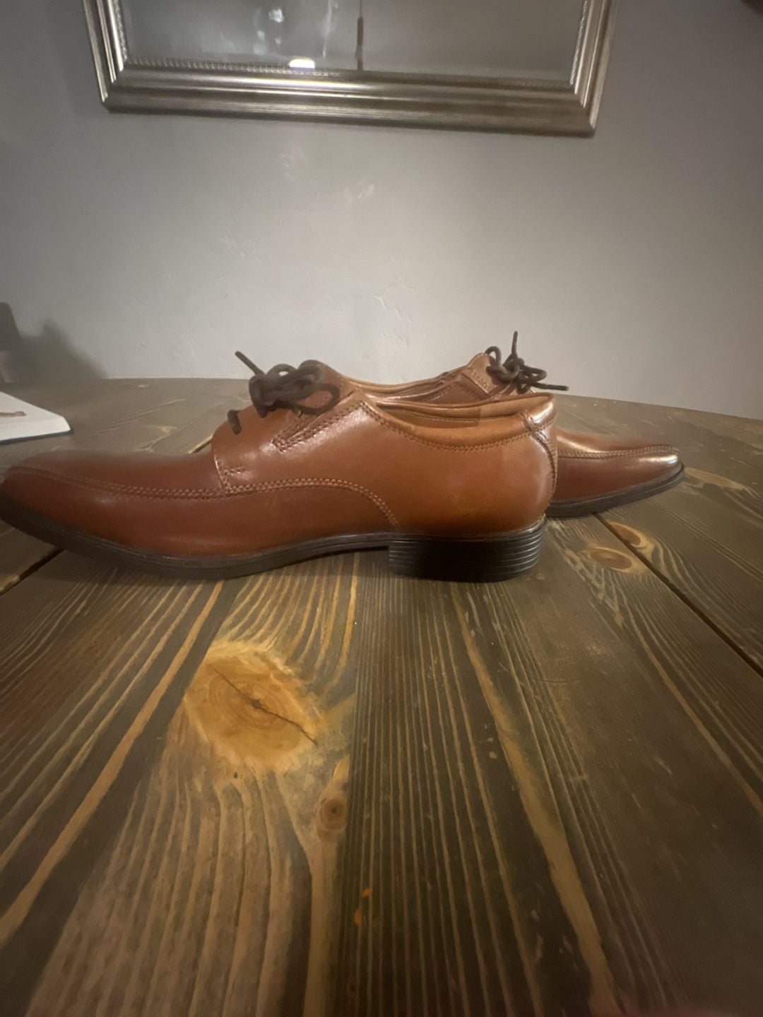 Clarks Tilden Walk Oxford Brown Leather 9 1/2 M Shoes 7