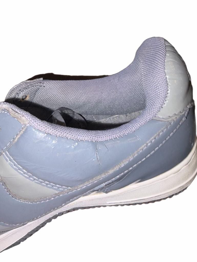 Nike Air Force 1 '07 LV8 Grey Patent Leather Sneakers 16