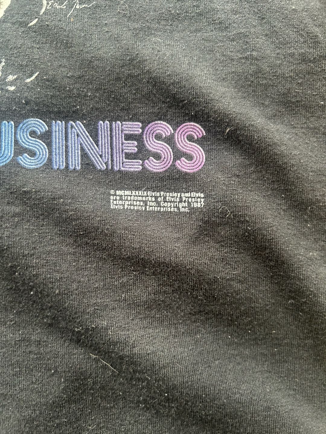 Screen Stars Elvis Presley Taking Care Of Business T-Shirt XL Black 3