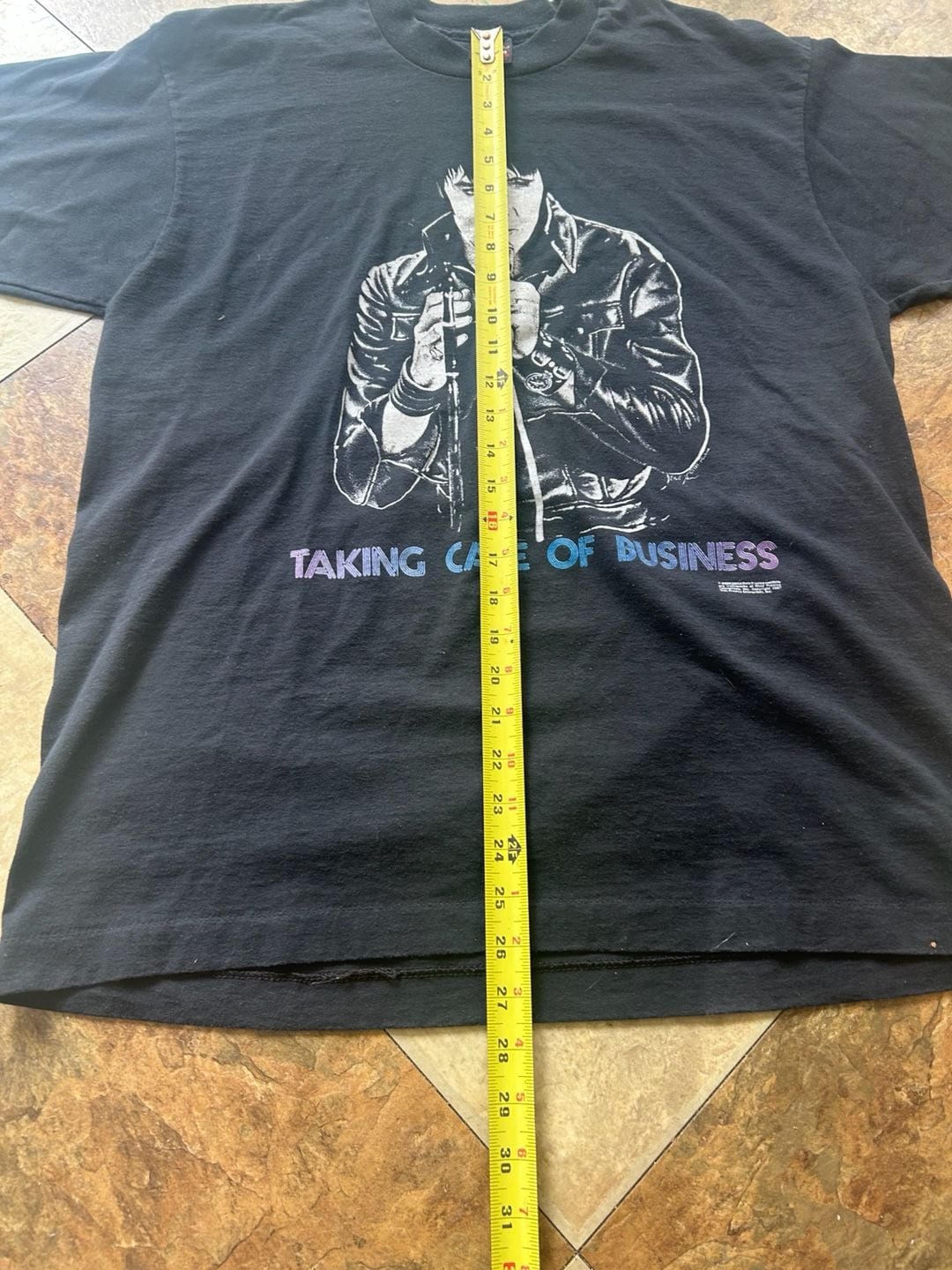 Screen Stars Elvis Presley Taking Care Of Business T-Shirt XL Black 6
