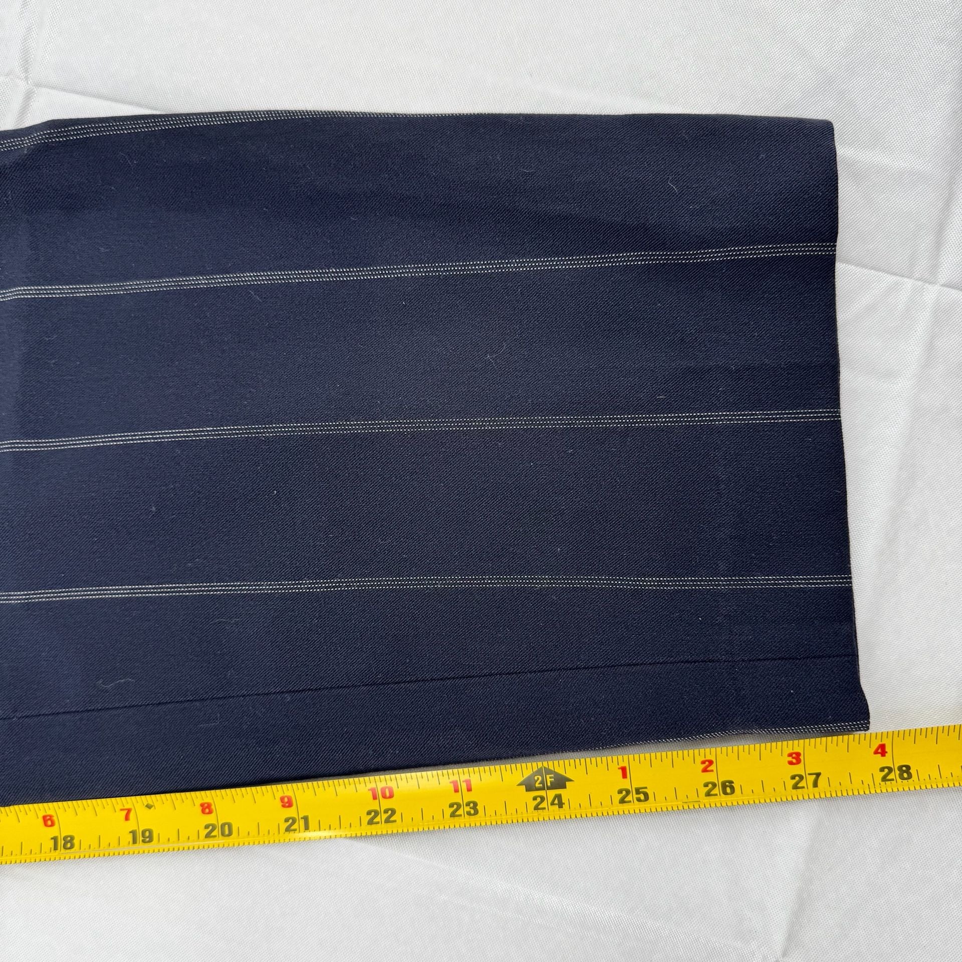 Express Columnist Ankle Pants Size 14 Pinstripe Mid Rise Navy 6