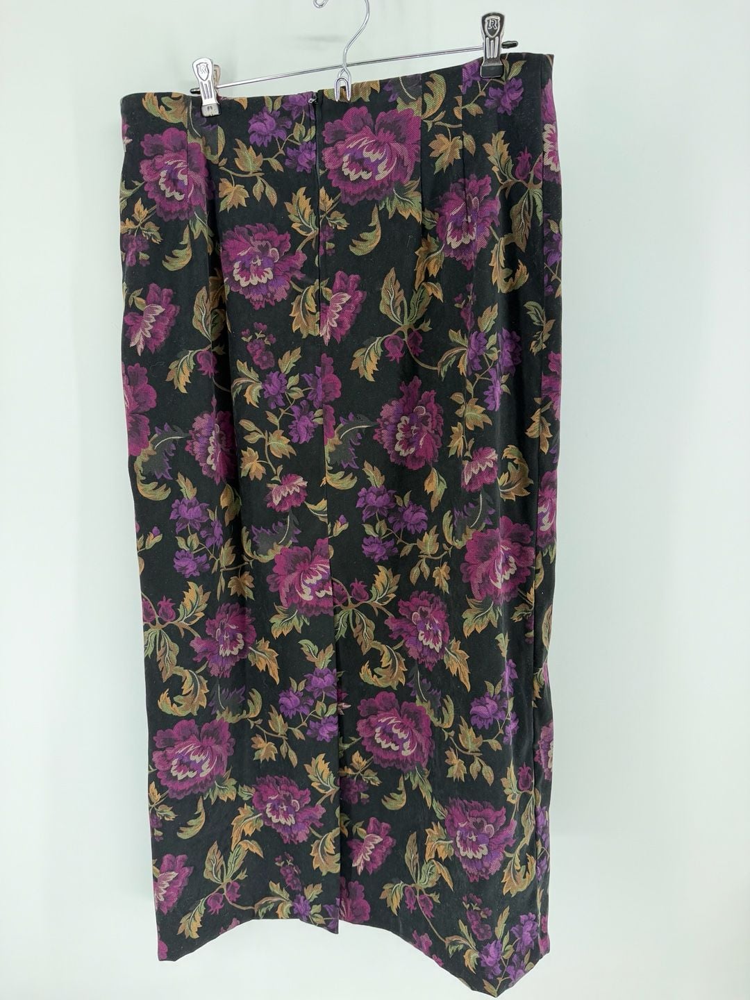 Briggs New York Vintage Floral Maxi Skirt Size 14 Whimsygoth Dark Academia 3