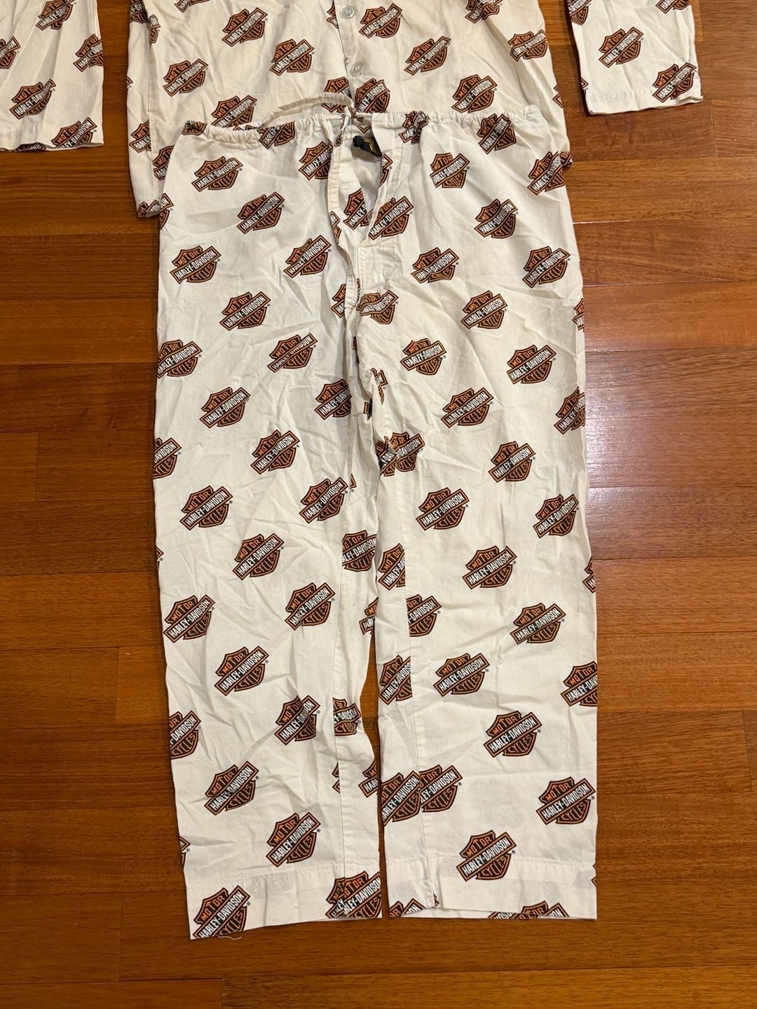 Harley-Davidson Bar And Shield Pajama Set Size M White 3