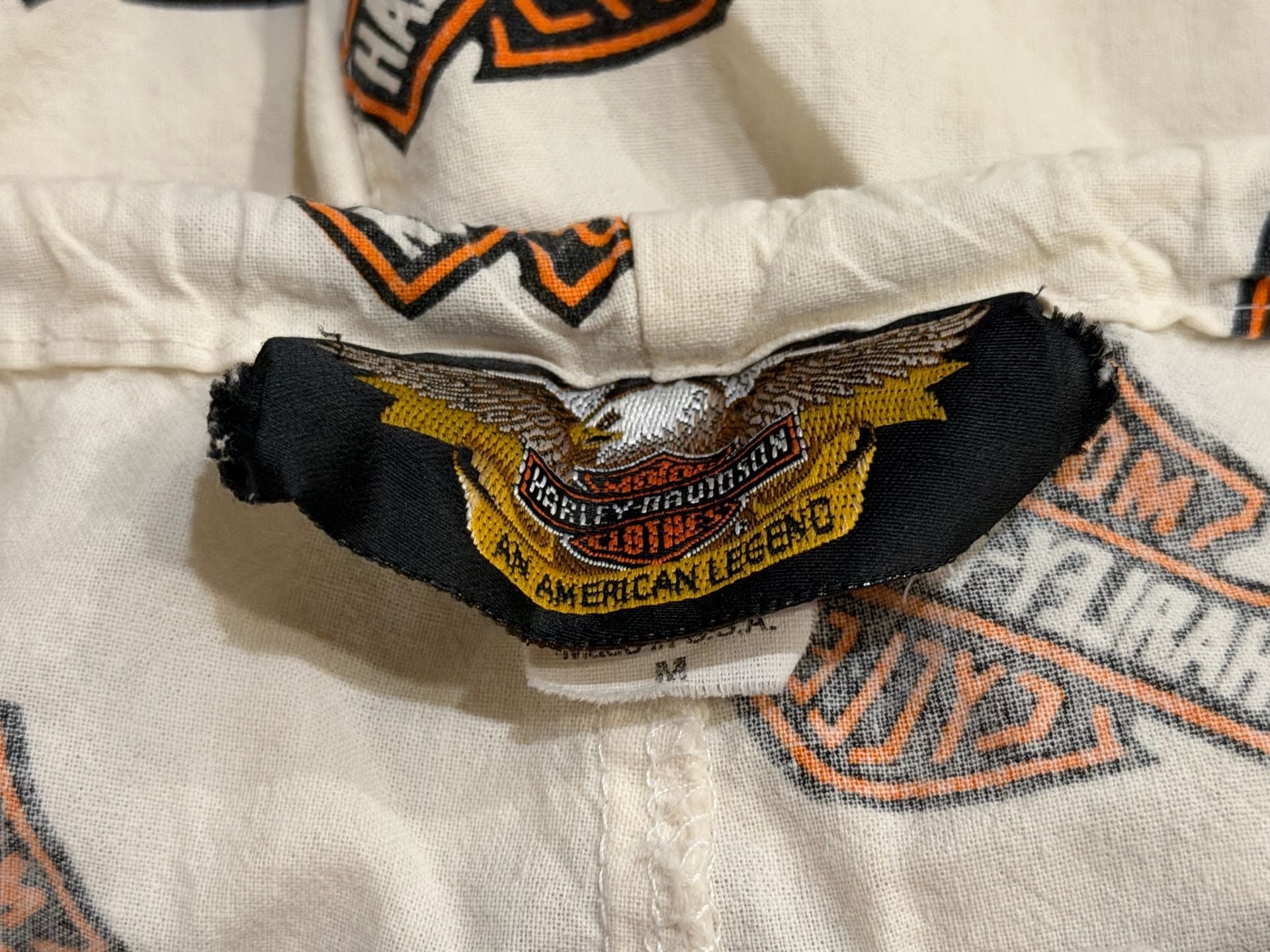 Harley-Davidson Bar And Shield Pajama Set Size M White 4
