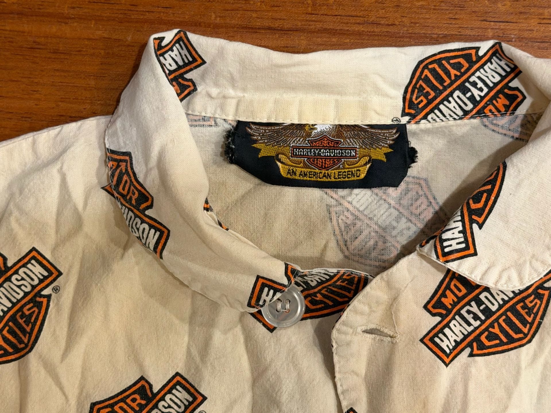 Harley-Davidson Bar And Shield Pajama Set Size M White 5