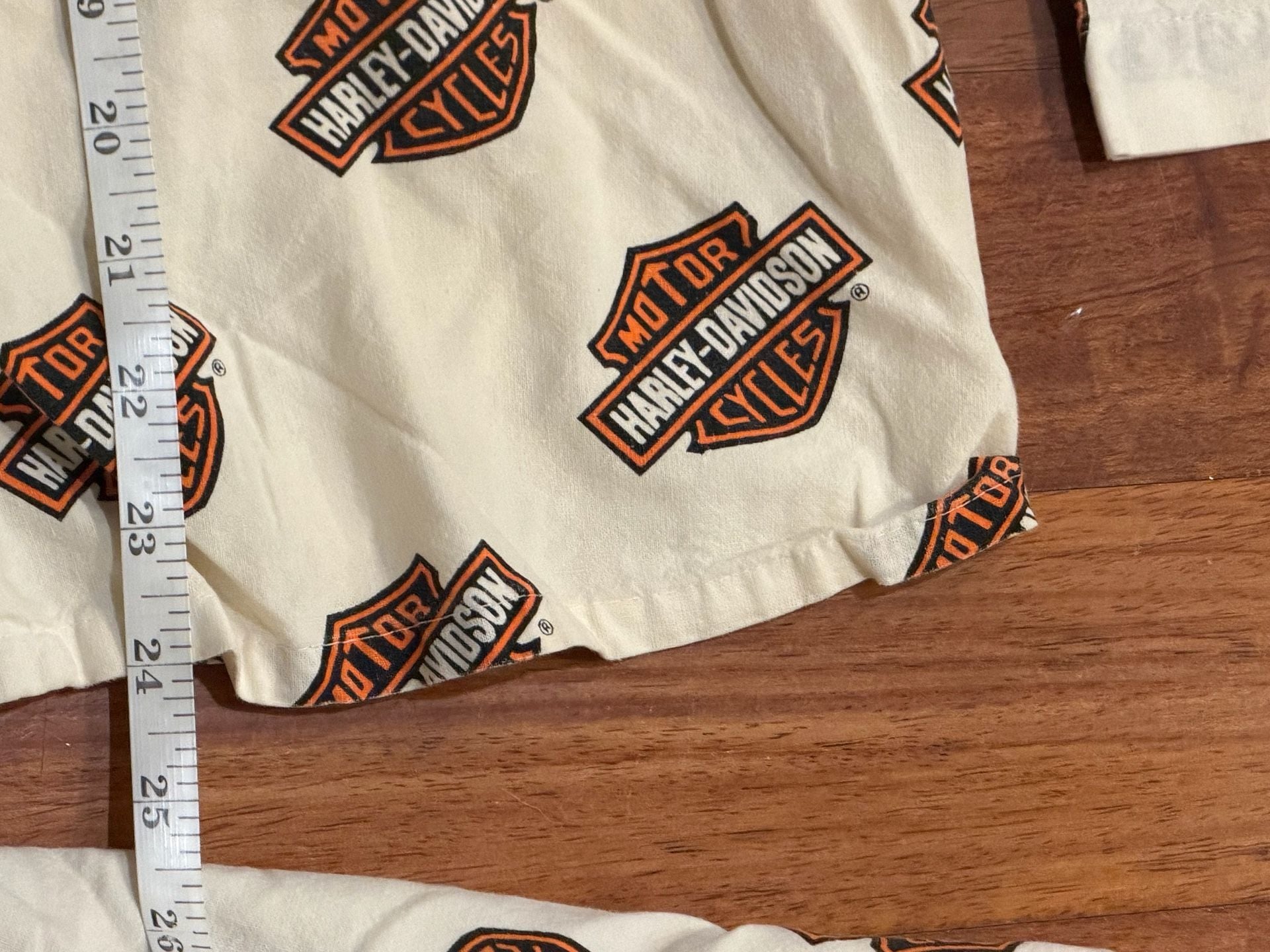 Harley-Davidson Bar And Shield Pajama Set Size M White 7