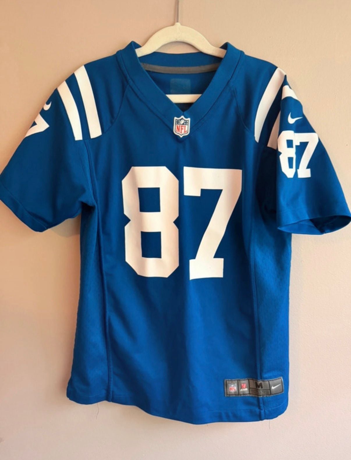 Youth M (10-12) Nike Indianapolis Colts Reggie Wayne 87 Blue Jersey 2